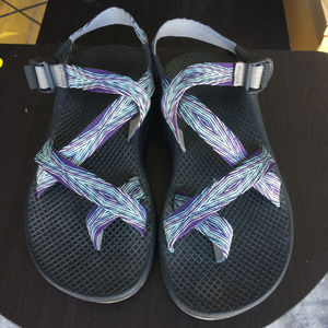Chaco Sandals Purple and Blue Size 6